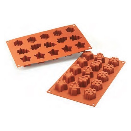 Moule en silicone 15 sujets de Noël