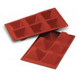 Moule en silicone 6 pyramides