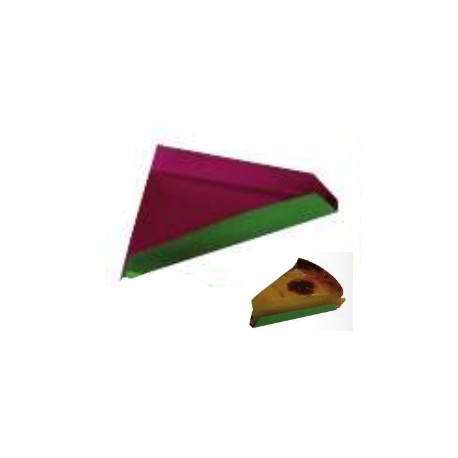 200 Fonds pliés triangle intérieur fuchsia 9-11 cm.