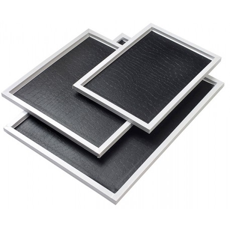 Plateau Ambassadeur 190x275 bord gris perlé