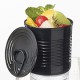 200 verrines boite de conserve 60 ml noire.