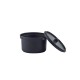 300 mini cocotte + couvercle - Couleur noire 90 ml.