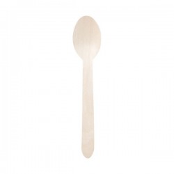 100 Petites cuillères bois 11 cm.