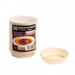50 Moule de cuisson papier 109 mm - 142 ml Bio Food Pack.