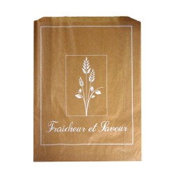 1000 Sacs croissants No 6 papier kraft brun Fraîcheur et saveur.