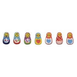 100 fèves poupées russes emoticone