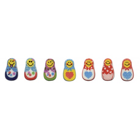 100 fèves poupées russes emoticone