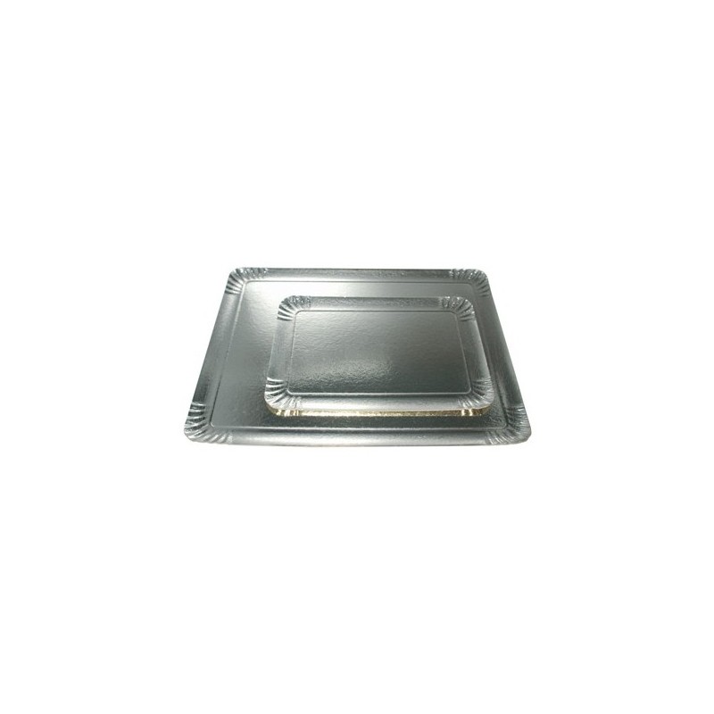 PLATEAU TRAITEUR ARGENT 28X42