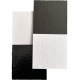 200 Carrés 8 cm carton blanc noir double face. (sans languette)