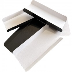 200 Fonds pliés intérieur blanc 13 cm.