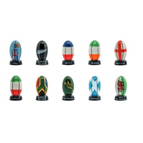 100 fèves les ballons de rugby