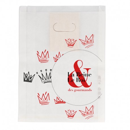 100 sacs galette N°26 Blanc Rouge