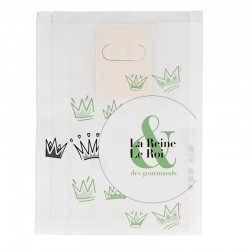 100 sacs galette N°36 Blanc Vert