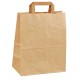 250 Sacs cabas kraft brun avec poignée plate.
